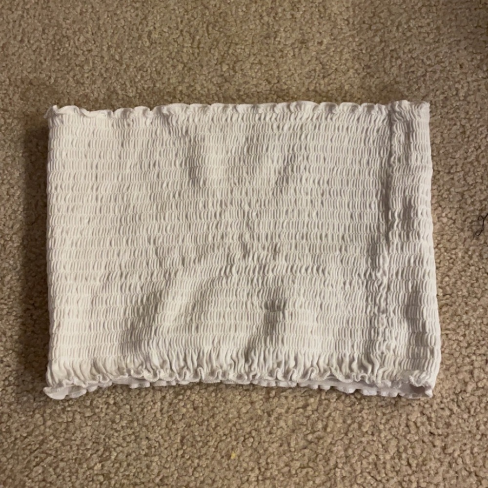 Hollister white tube top | size:Small